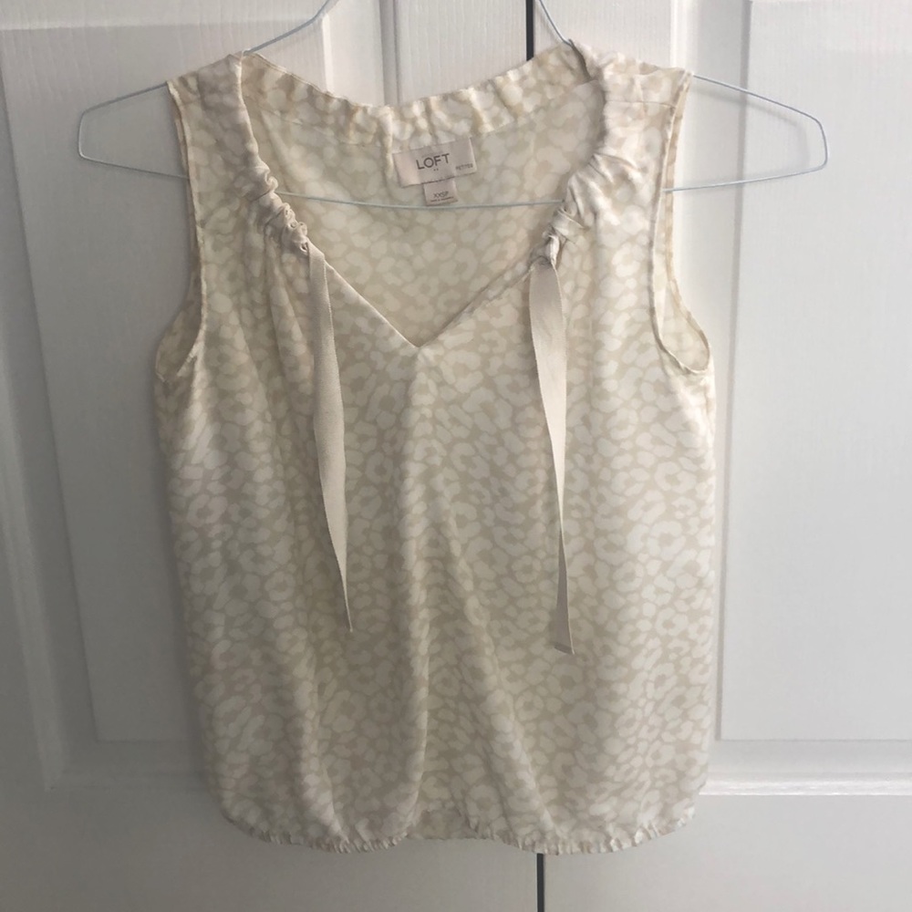 Cream Cheetah Tank